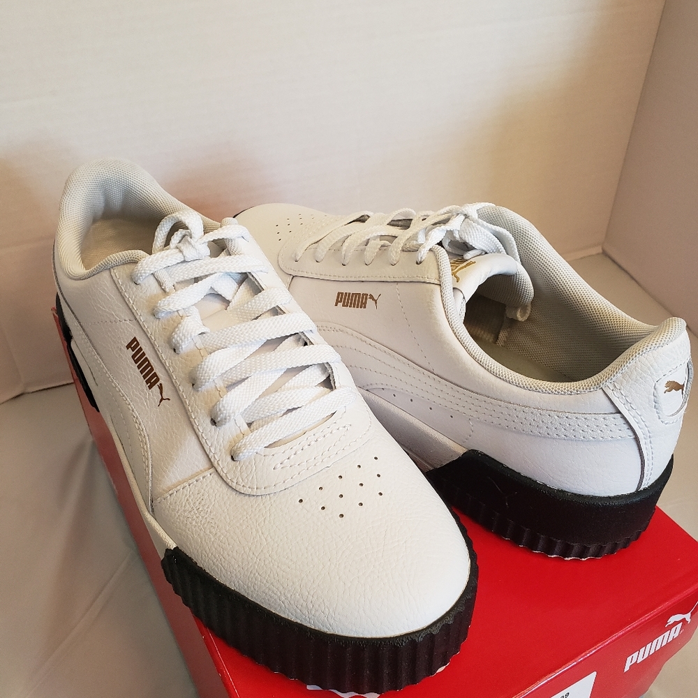 Puma Carina Softfoam tennis, white/black,  8.5